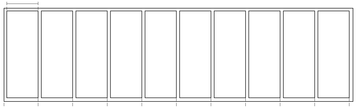 graphic showing an example board and batten layout